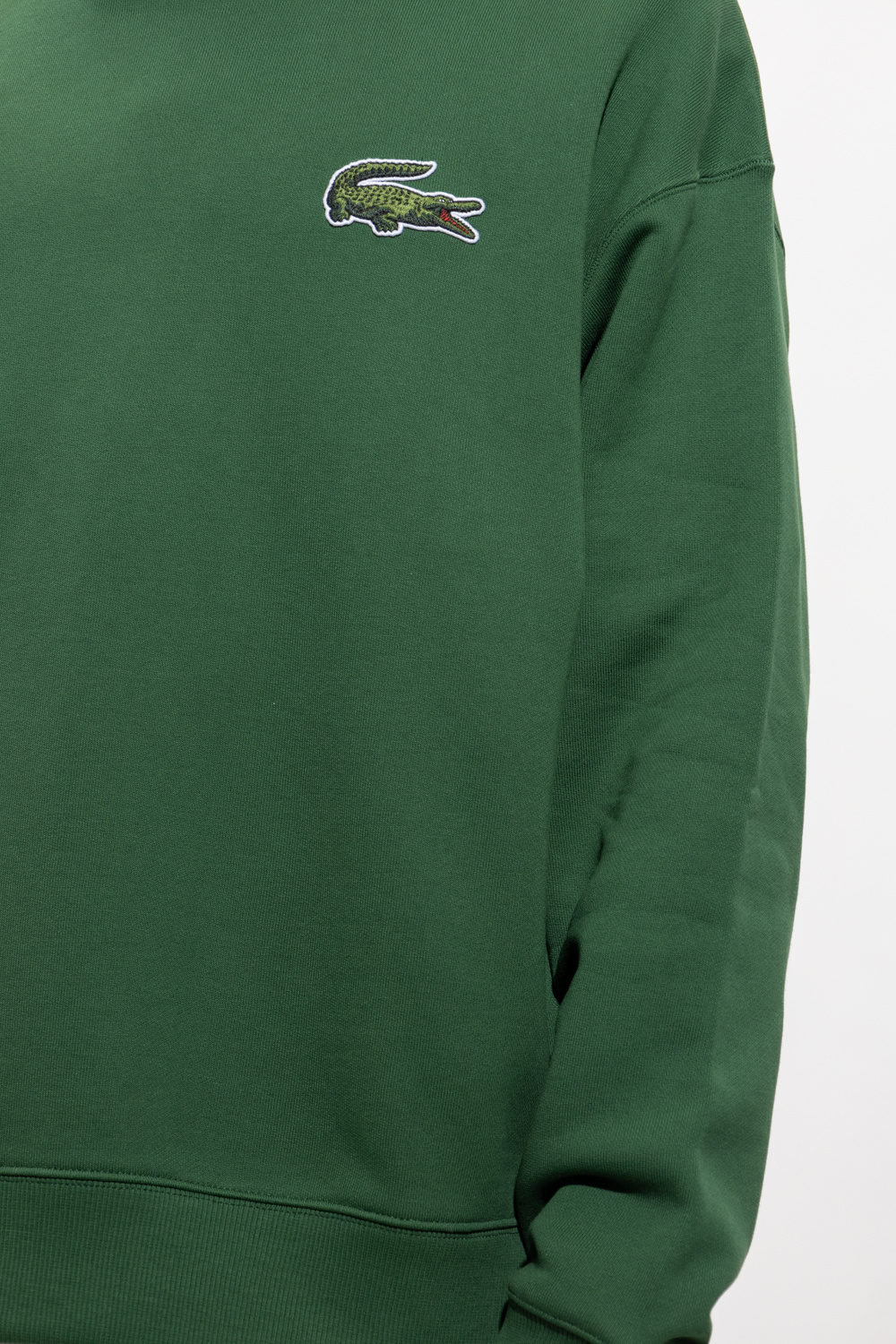Sweatshirt with logo patch Lacoste - Коричневые женские кеды